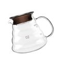 Glass Coffee Server 250/360/600 / 800ml Kaffeemaschine Wasserkocher Glasfilter 600ml Kaffeekanne+Klarglas-Kaffeetropfer Drop Ove