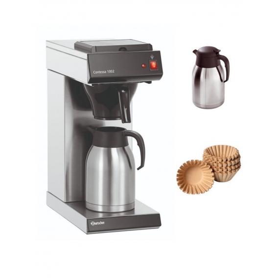 Gastronomie Kaffeemaschine + extra Isolierkanne + Korbfilter