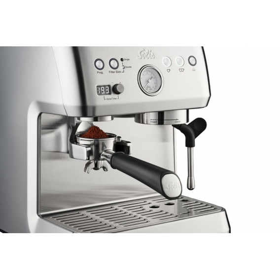 Solis Grind & Infuse Perfetta 1019 Siebträgermaschine - Kaffeemaschine - Espressomaschine mit Dampf- und Heißwasserfunktion - Si