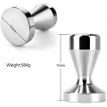 Kaffeemaschine Espresso Tamper Barista Kaffeepulver Bohnenpresse Edelstahl Flache Basis, 49mm