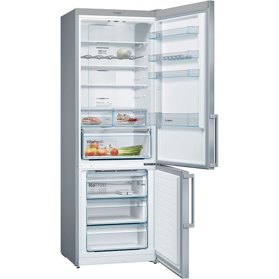 Bosch KGN49XIEP Serie 4 Freistehende XXL-Kühl-Gefrier-Kombination/E / 203 x 70 cm/Inox-antifingerprint / 330 L Kühlteil / 105 L 