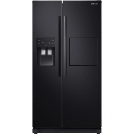 SAMSUNG RS50N3803BC-Amerikanischer Kühlschrank-501 L (357 + 144 L) -Gekühlte Belüftung-A + -L 91,2 x H 178,9 cm-Ruß