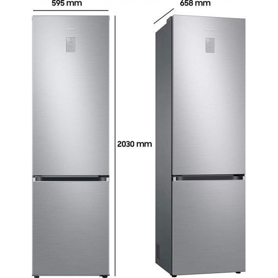 Samsung RB7300, Kühl-/Gefrierkombination, Premium Edelstahl Look, 203 cm, 390 ℓ RL38T775CS9/EG