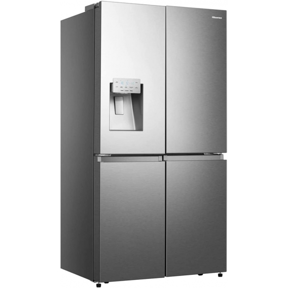 Hisense RQ760N4AIF Cross Door Kühl-Gefrierkombination/ NoFrostPlus/ Multiflow 360°/ Eis-Wasser Spender/ HolidayMode/ 178,5 cm/ K