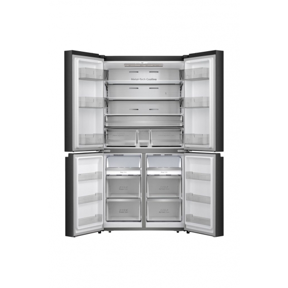 Hisense RQ758N4SAFE Multidoor, 178 x 91 x 73cm (HxBxT), NoFrost, 3D Cooling, dark inox,