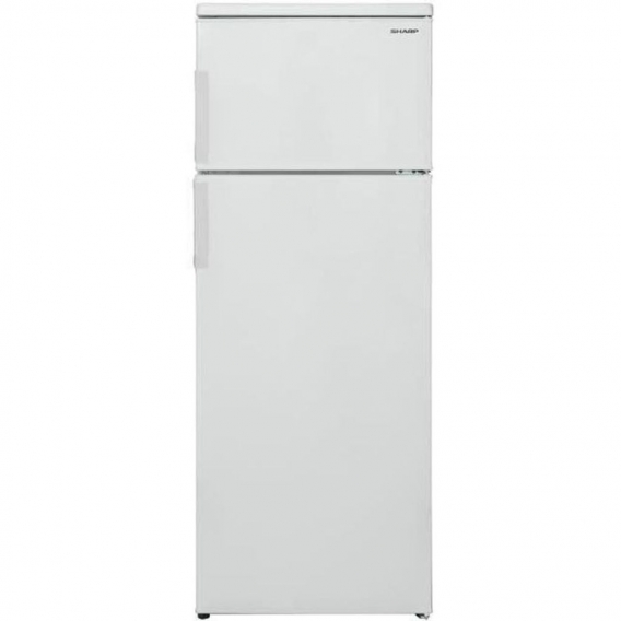 SHARP 2-türiger Kühlschrank, 213 l, weiß