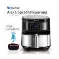 Proscenic T21 Heißluftfritteuse Fritteuse 1,700W XXL 5,5L Fassungsvermögen Touch-Display APP mit Rezepten & Alexa 80-205℃ Ohne Ö