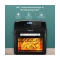 Nictiv Heißluftfritteuse 12L heissluftfritteuse xl Heißluft-Backofen Digitale Fritteuse, Airfryer Mini Backofen mit Touch Displa