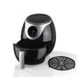 MAXXMEE Heißluft-Fritteuse Digital - 3 Liter Fassungsvermögen - schwarz/silber Fritteuse Heißluft Fritteuse Airfryer Backofen Gr