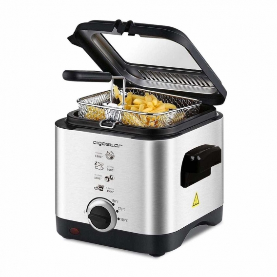 Aigostar Fries Mini Fritteuse,Temperaturkontrolle 1,5 L 900 W