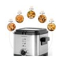 Aigostar Fries Mini Fritteuse,Temperaturkontrolle 1,5 L 900 W