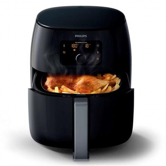 Philips Premium Airfryer XXL HD9650/90 Leistung 2225 W, Fassungsvermögen 7,3 l, Entfettungstechnologie, Schwarz