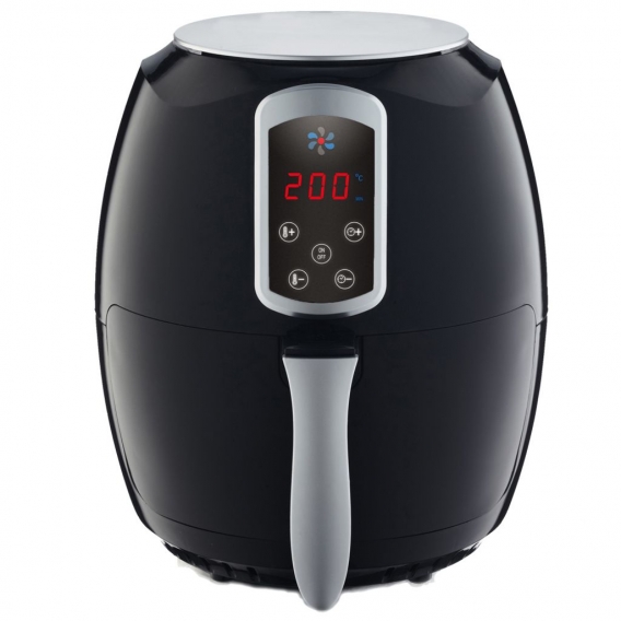 Heißluftfritteuse, Airfryer, Smart Fryer, Frittieren ohne Öl, 3,6 Liter Volumen, 1400 Watt, schwarz, Heissluft-Fritteuse,