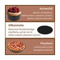 EINFEBEN Heissluftfritteuse Zubehoer 12tlg 7“ Fritteuse Set inkl. Brotbackkorb Pizzapfanne Grillrost Spiesse kompaktfriteusen