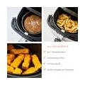 ALL EAZY HOME & KITCHEN Heißluftfritteuse XXL (5,5l) mit Touchscreen - Air Fryer (1500W) für Frittieren ohne Fett - 8 Programme,