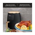 4,5L Friteuse Heißluftfritteuse Fettfrei Heißluft Airfryer Ofen Grill BBQ Pommes black