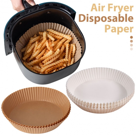 30 Stück Luftfritteuse Einweg-Papiermatte Backen Ölbeständiges und ölabsorbierendes Papier für Grillplattenofen, 16*16cm