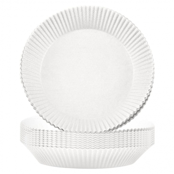 30 Stück Luftfritteuse Einweg-Papiermatte Backen Ölbeständiges und ölabsorbierendes Papier für Grillplattenofen, 16*16cm