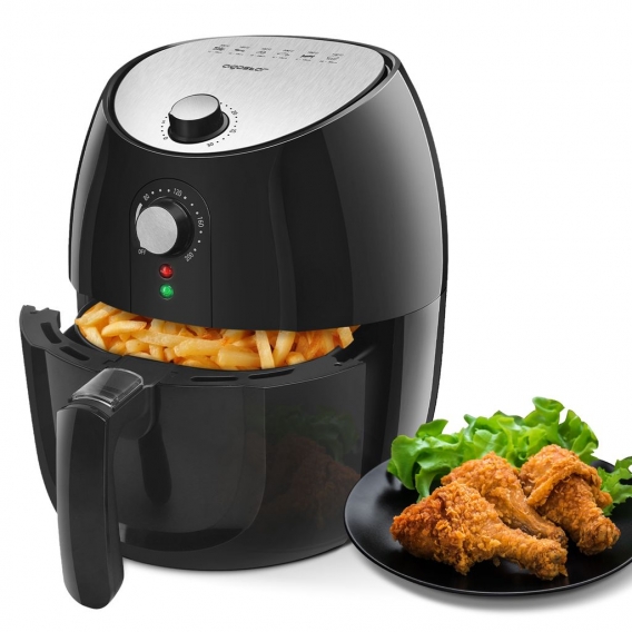 Aigostar Hayden Pro -- Heißluftfritteuse XL, Air Fryer Oven 3.5L,1500W, Antihaft und abnehmbarer Frittierkorb, 30 min Timer，Over