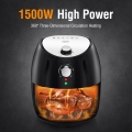 Aigostar Hayden Pro -- Heißluftfritteuse XL, Air Fryer Oven 3.5L,1500W, Antihaft und abnehmbarer Frittierkorb, 30 min Timer，Over