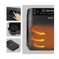 N8WERK Doppel-Heißluftfritteuse - 7,6l Heißluft Fritteuse Friteuse Fritöse XL Air Fryer Edelstahl Doppelkorb 2x 3,8L