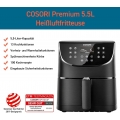 COSORI Air Fryer Heißluftfritteuse XXL 5,5 L Friteuse 1700 W schwarz