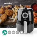 Nedis Heißluft Friteuse | 2.4 l | Timer: 30 min | Analog | Aluminium / Schwarz NE550720907