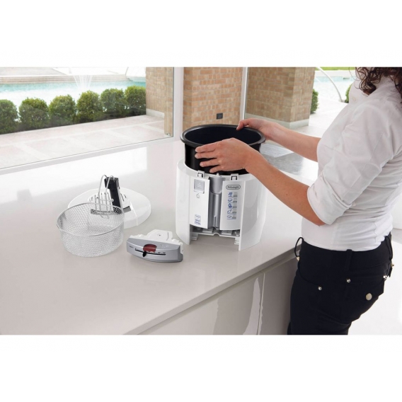 DeLonghi F26237W Fritteuse 1800W TotalClean