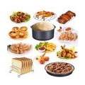 12 STueCKE Air Fryer Zubehoer Set fuer 3.2-5.3Qt Air Fryer Antihaftbeschichtung Kuchen Pizza Pan Toasten Racks Silikonhandschuhe