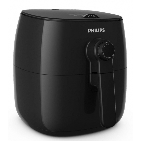 Philips Viva Collection Airfryer HD9621/90, Low Fat Fritteuse, 0,8 kg, Rapid Air, Eins/Eine(r), Schwarz, Drehregler