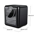 COSTWAY Heißluftfritteuse Airfryer Fritteuse Luftfritteuese 8 Programmen / 10L / 1400W / Timer/LED / 6 Zubehörteile/Temperaturre