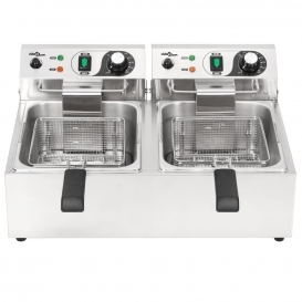 More about Duolm Doppelte Elektro-Fritteuse Edelstahl 20 L 6000 W