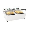 Duolm Doppelte Elektro-Fritteuse Edelstahl 20 L 6000 W