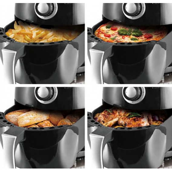 Heißluft Fritteuse 3,5 L Backofen Airfryer Friteuse Drehgrill Frittieren Kein Öl