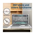 Merax Tischgeschirrspüler 6 Maßgedecke Spülmaschine 7,5 l mini Spülmaschine Geschirrspüler mit 6 Reinigungsprogramme, LED Displa