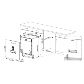 More about Beko DIT48530S Großraumgeschirrspüler, vollintegrierbar, 15 Maßgedecke, weißes Direct Access LC-Display mit Sensortasten und bis