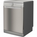 Indesit DFE 1B19 X, Freistehend, Standardgröße (60 cm), Edelstahl, Edelstahl, Tasten, Drehregler, 1,3 m