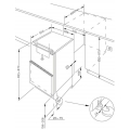 Amica UVKSS 351 900 Unterbau-Kühlschrank - 82er Nische, Festtür-Technik,