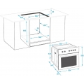 Beko BIM25400XR Backofen Elektro / A / 71 L / Booster - Schnellaufheizung / Animiertes Display / Excellent Clean Glass - schmutz