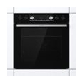 Gorenje  Black Set 4 INDUCTION Einbauherd - Set  mit Induktions-Kochfeld mit Edelstahlrahmen,  77L XXL Volumen, GentleClose  | A