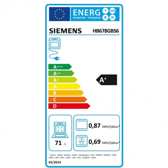 Siemens HB678GBS6 Einbaubackofen ed HC