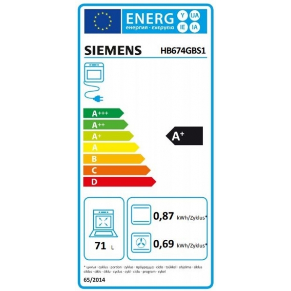 Siemens iQ700 HB674GBS1 Backöfen - Edelstahl