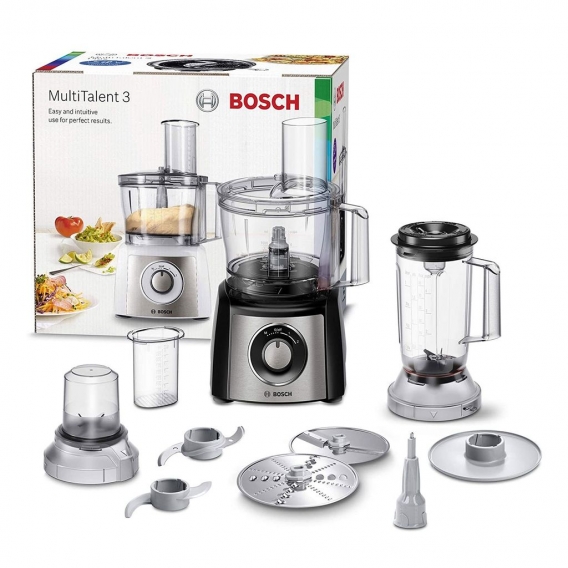 Bosch MultiTalent 3 Plus MCM3PM386, Küchenmaschine ,schwarz/edelstahl gebürstet