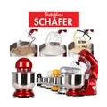 Schäfer 1200 Watt Küchenmaschine Knetmaschine Rührmaschine schwarz 74334