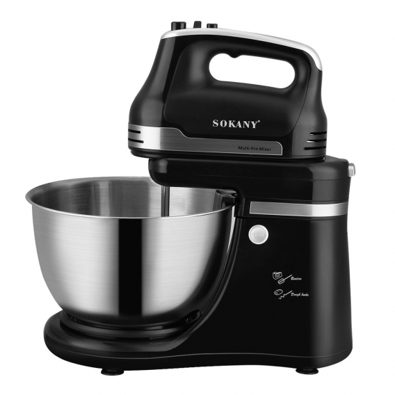 Sokany 4,2L 800W Küchenmaschine Knetmaschine Rührmaschine Rührschüssel Handmixer