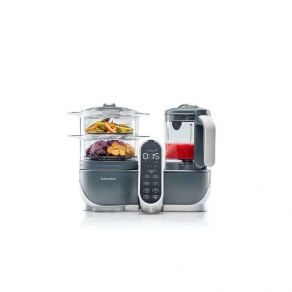 Babymoov 5-in-1 Baby-Küchenmaschine Nutribaby+ 2200 ml Grau