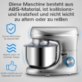 GOPLUS Standmixer Elektrisch, Küchenmaschine, 1300W Hochleistung, Rührmaschine aus Edelstahl, mit 5,5L Schüssel, 10 G?nge Verste