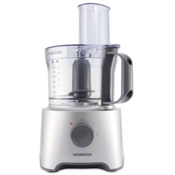 Kenwood Multipro Compact FDP301SI, 2,1 l, Grau, Silber, Transparent, Drehregler, 1,2 l, Mischung, Kotelett, Schleifen, Kneten, M