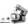 Küchenmaschine Multifunktion Teigmaschine Edelstahl Teigmaschine Rührschüssel 5L 6-Gang 1200W Silber