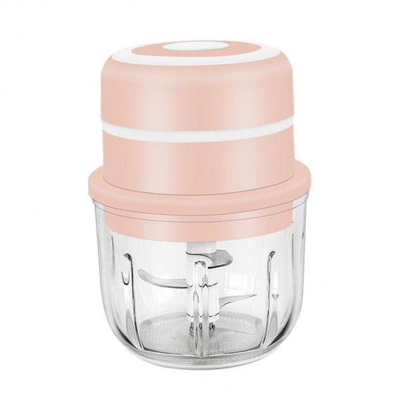 Mini Food Chopper Elektrischer Multifunktions Chopper für Babynahrung, 300 Ml Küchen Küchenmaschine Edelstahlklingen, USB Ladege